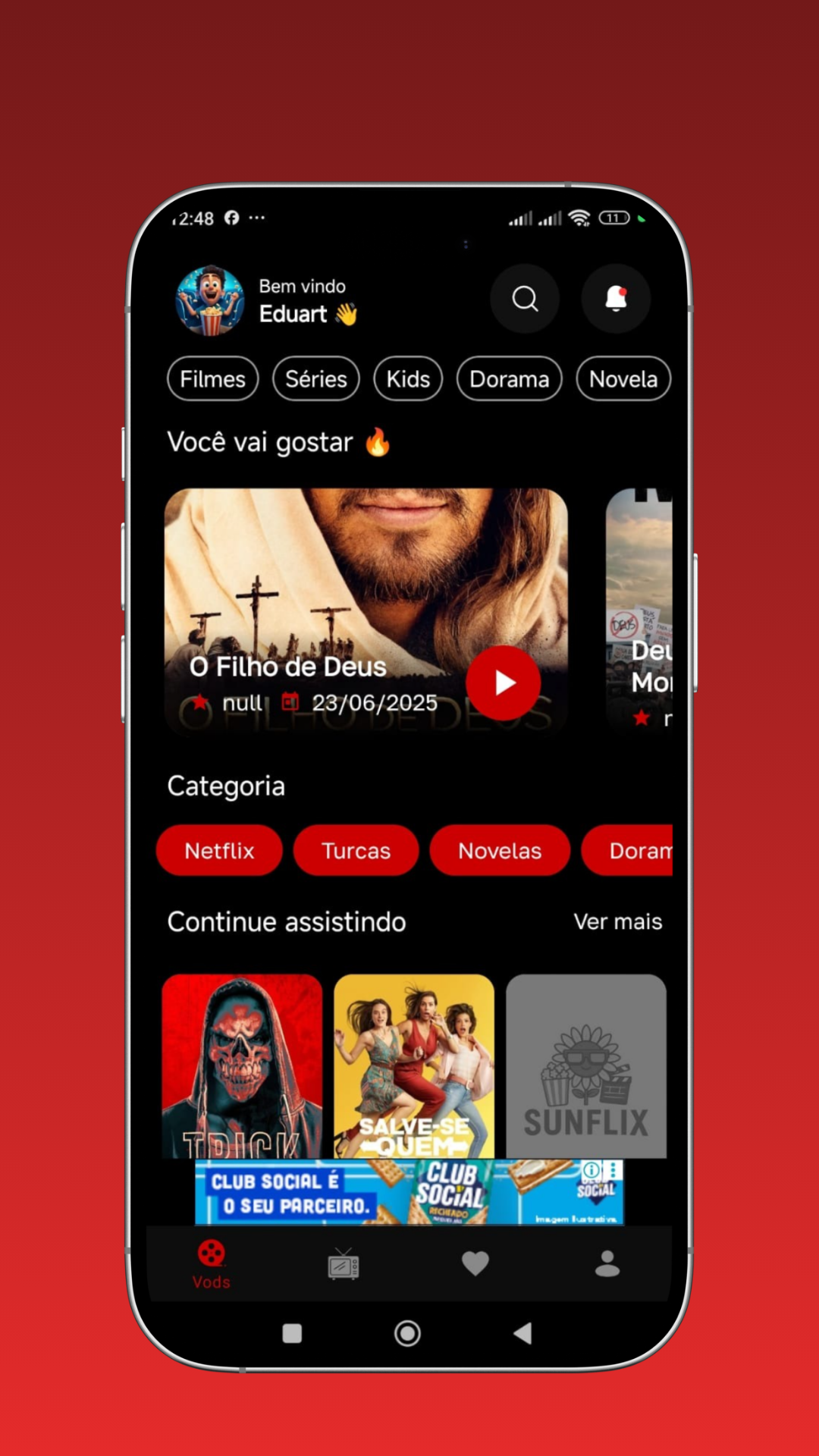 CineK+ Filmes e Series MOD APK - Screenshot 4 - AndroDow